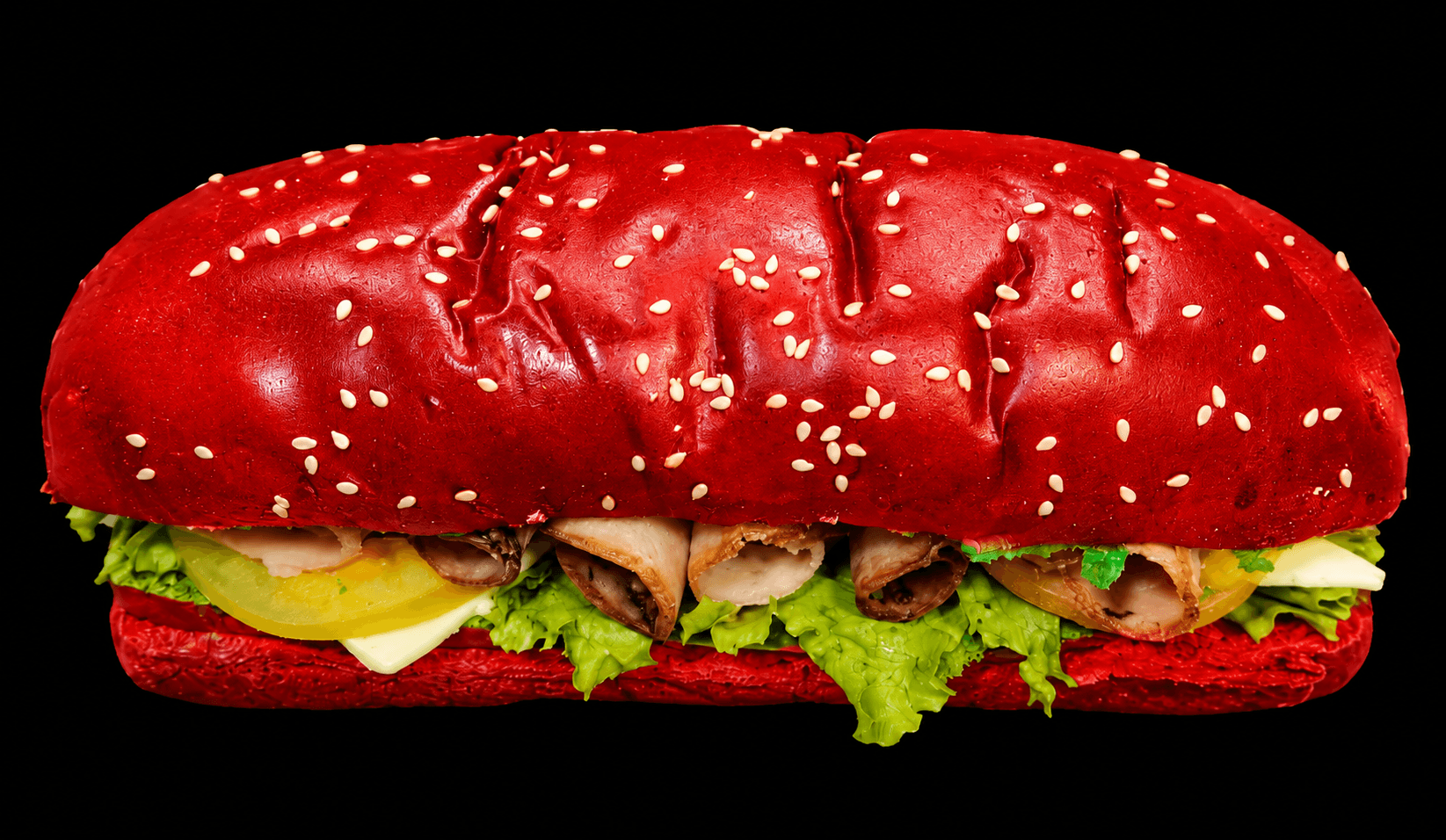 Sándwich Navideño Temático · Rojo